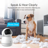 YI Pet Camera Dog Camera with Phone App Pet Dog Cat Puppy Cam Monitor Two Way Audio and Video, Pan/Tilt/Zoom, WiFi, Night Vision, Sound Motion Detection, Wireless, Compatible with Alexa and Google