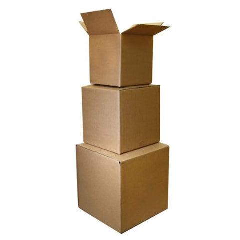 The Boxery 8x6x4'' Corrugated Shipping Boxes 100 Boxes