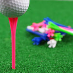 Champkey SDP Hybrid Plastic Golf Tees Pack of 120 (1-1/2", 2-3/4" & 3-1/4" Available) - Reduce Friction & Side Spin,More Durable & Stable Golf Plastic Tees