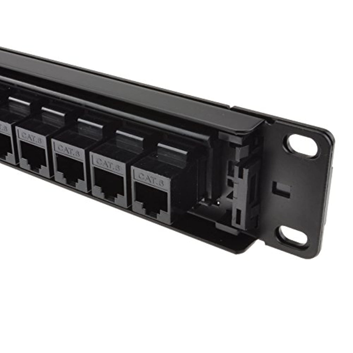 Kenable 24 Ports RJ45 CAT6 Gigabit Through Coupler Patch Panel With Re ...