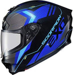 Scorpion EXO-R420 Adult Street Motorcycle Helmet - Seismic Matte Hi-Vis/Dark Grey/Medium