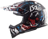 LS2 Helmets Motorcycle & Powersports Helmet's Off-Road Fast Mini V2 (Strong Red Blue, Medium)