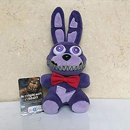 TOP Satisfied 7" Five Nights at Freddy's FNAF 15-18cm TV Movie Horror Game Plush Dolls Horror Game Plushie Toy Lovely Gift (Bonnie)