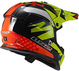 LS2 Helmets Motorcycle & Powersports Helmet's Off-Road Fast Mini V2 (Strong Red Blue, Medium)