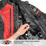 Joe Rocket Atomic Men's 5.0 Textile Motorcycle Jacket (Black, X-Large)