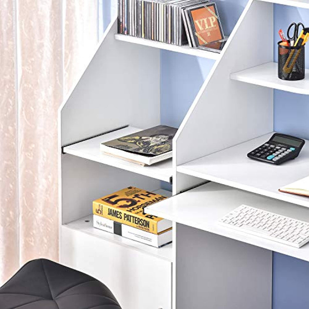 Merax Computer Desk with Drawers，Modern Home Office Desk, Computer Des ...