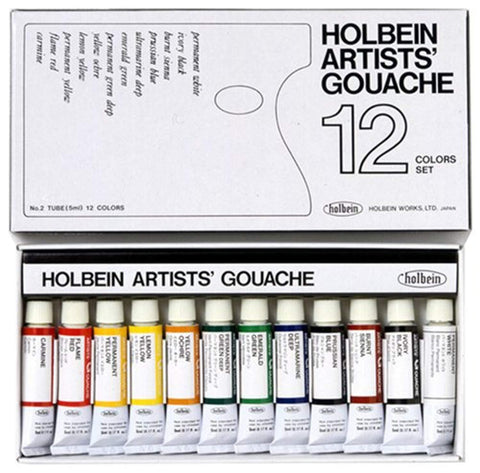 12 color set Holbein gouache (japan import)