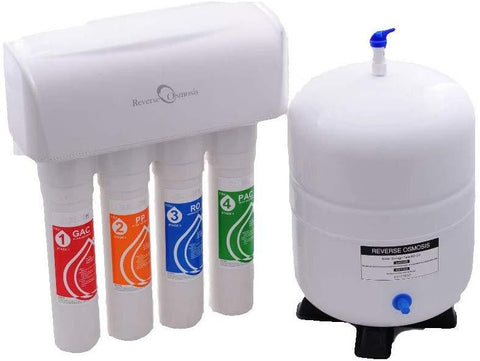 REIN 4 Stage Quick Change Reverse Osmosis Drinking Water Filtration System