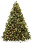 Casafield 7.5FT Black Spruce Artificial Holiday Christmas Tree with Sturdy Metal Stand