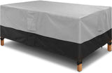 Kikcoin Rectangular/Oval Patio Table Cover, Heavy Duty Waterproof Outdoor Lawn Patio Furniture Covers 72" Wx 44" Dx 23" H, Rectangle Outdoor Table Cover for All Weather, Black (B08RZBV6W1)