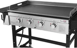 Royal Gourmet GB4001 4-Burner Propane Gas Grill Griddle Outdoor Flat Top, 36 inch, Black