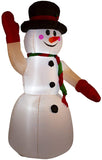 UNIFEEL Christmas 8FT Inflatable Snowman Air Blown Decoration Yard Santa Claus Light Up LED Built in Pump Mains Powered IP44