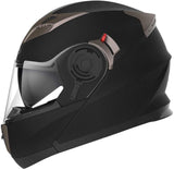 YEMA Helmet Unisex-Adult Motorcycle Racing Modular DOT Street Helmet (White, S)