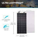 Renogy 175 Watt 12 Volt Flexible Monocrystalline Solar Panel, 175W