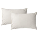 Bedsure Standard Pillowcase Set of 2 Pillowcase Covers Flannel Pillowcases Grey Pillowcase Sham