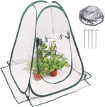 KBD Pop up Greenhouse Cover, Transparent PVC Mini Small Grow Plant House Tent, Gardening Flowerpot Warm Room Backyard Flower Shelter