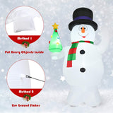 UNIFEEL 2.4m Christmas Inflatable Snowman with Tree, LED Light Up Xmas Decoration Holiday Model for Indoor and Outdoor