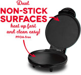 Dash 8” Express Electric Round Griddle for for Pancakes, Cookies, Burgers, Quesadillas, Eggs & other on the go Breakfast, Lunch & Snacks - Red