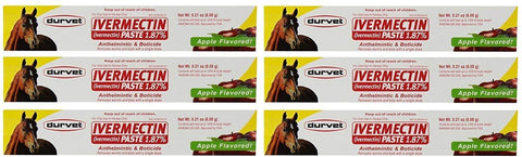 Ivermectin Paste Dewormer - 6.08g dose @ 1.87% Apple Flavor
