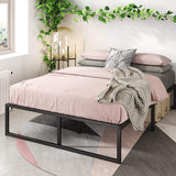 Zinus Lorelai 14 Inch Metal Platform Bed Frame / Steel Slat Support / No Box Spring Needed / Underbed Storage Space / Easy Assembly, Queen