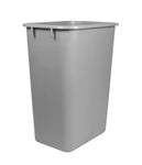 Storex Large Waste Basket 15.5 x 11 x 20.75 Inches, Black (STX00700U01C)