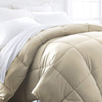 iEnjoy Home Collection Down Alternative Reversible Comforter Set -Queen -Gray/Light Gray