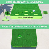 GoSports Battleputt Golf Putting Game, 2-on-2 Pong Style Play with 11’ Putting Green, 2 Putters and 2 Golf Balls
