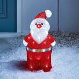 UNIFEEL Light Up LED Santa Christmas Acrylic Figure for Indoor Outdoor Use