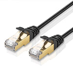 TNP Cat6 Ethernet Patch Cable (20 Inch) - Professional Gold Plated Snagless RJ45 Connector Computer Networking LAN Wire Cord Plug Premium Shielded Twisted Pair (Orange)