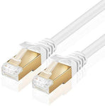 TNP Cat6 Ethernet Patch Cable (20 Inch) - Professional Gold Plated Snagless RJ45 Connector Computer Networking LAN Wire Cord Plug Premium Shielded Twisted Pair (Orange)